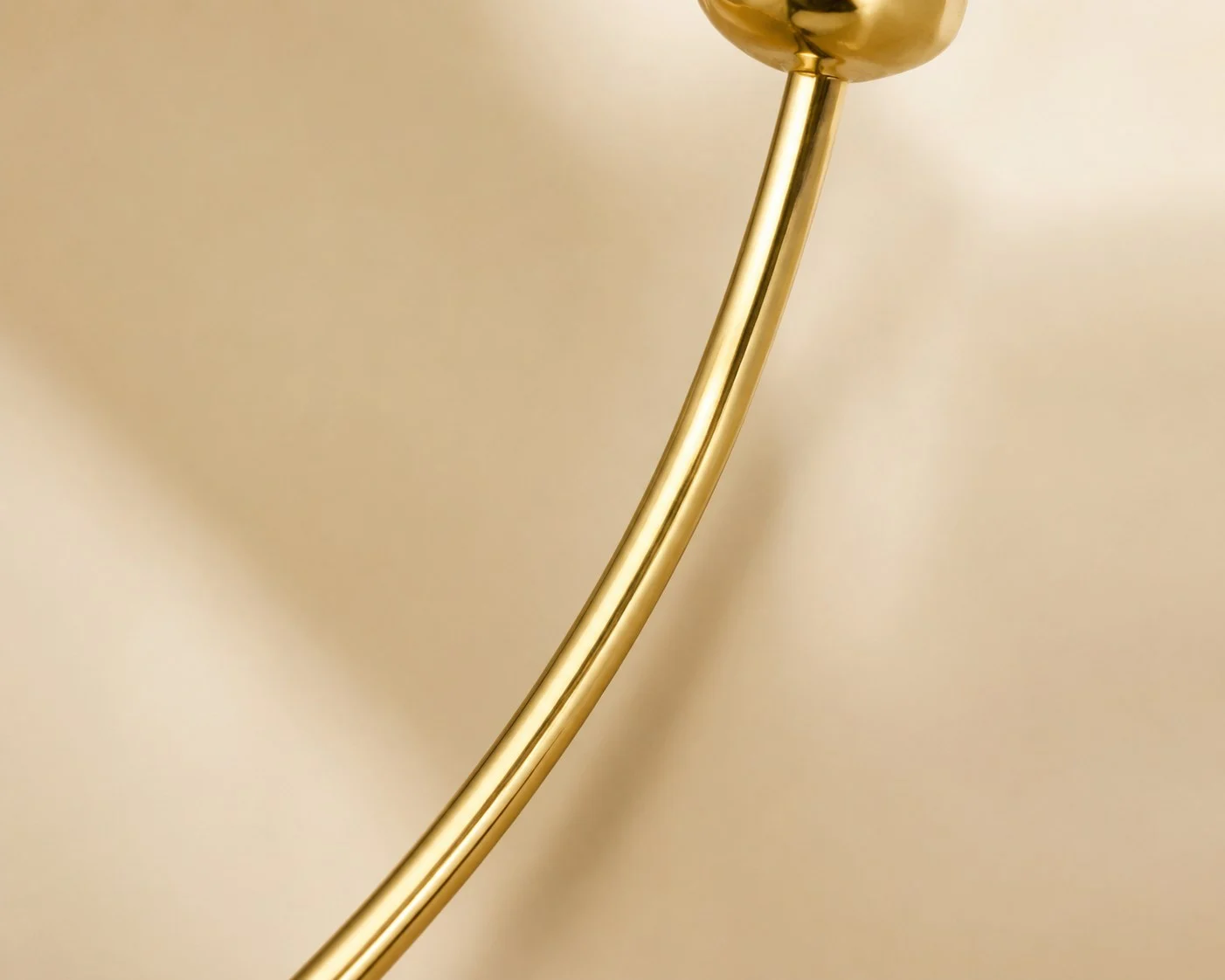 Gambo 1,20 mm &mdash; dettaglio macro oro 18 carati